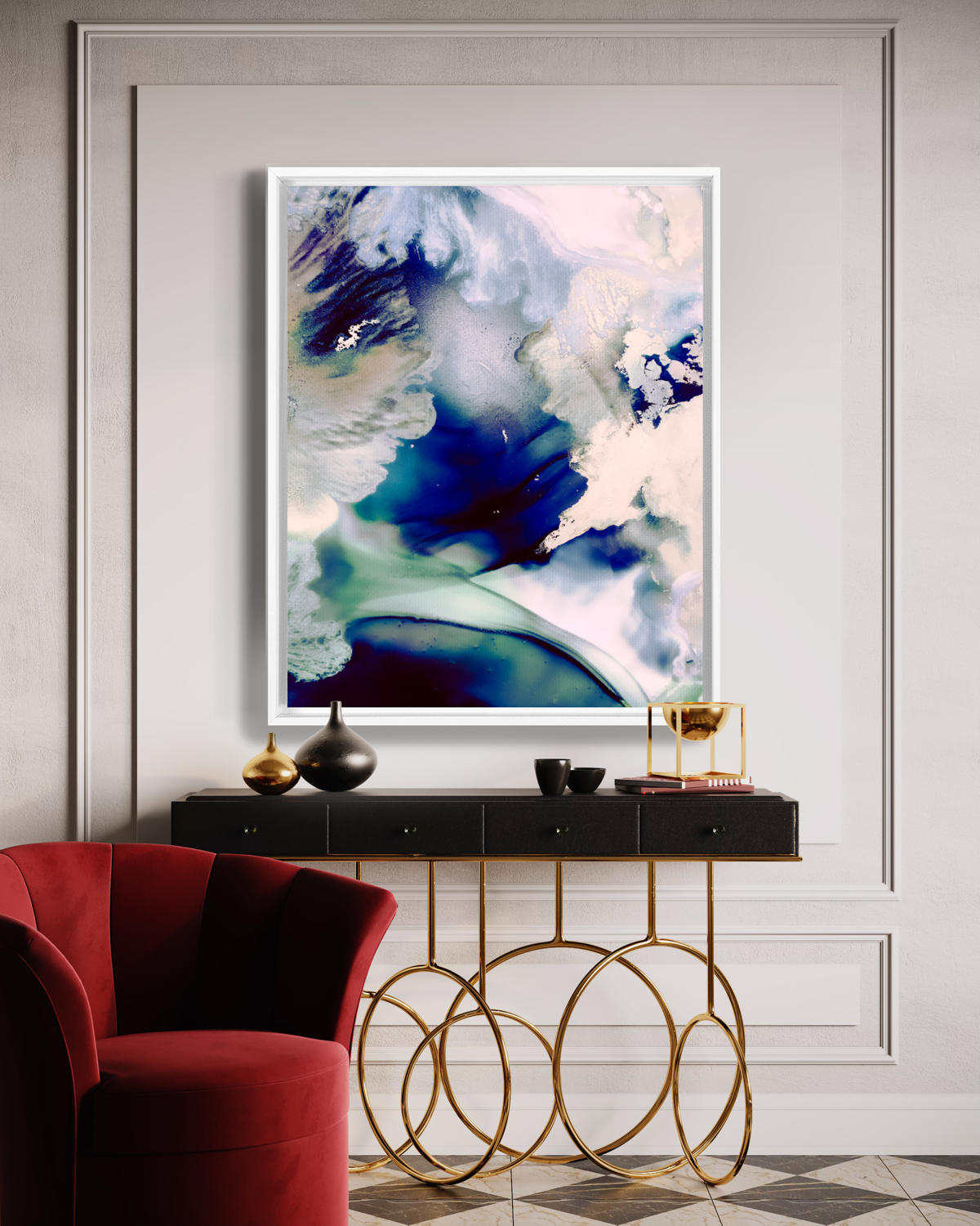 Abstract Wall Art Prints Loose Watercolor Paper & Canvas | TOSSU