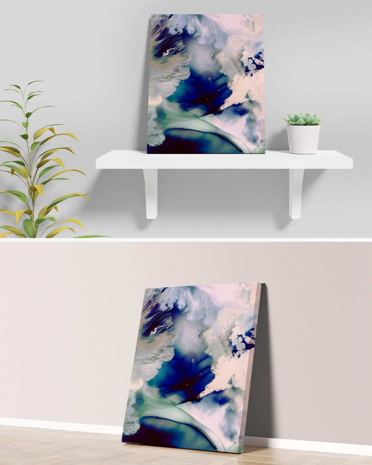 Abstract Wall Art Prints Loose Watercolor Paper & Canvas | TOSSU