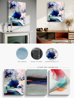 Abstract Wall Art Prints Loose Watercolor Paper & Canvas | TOSSU