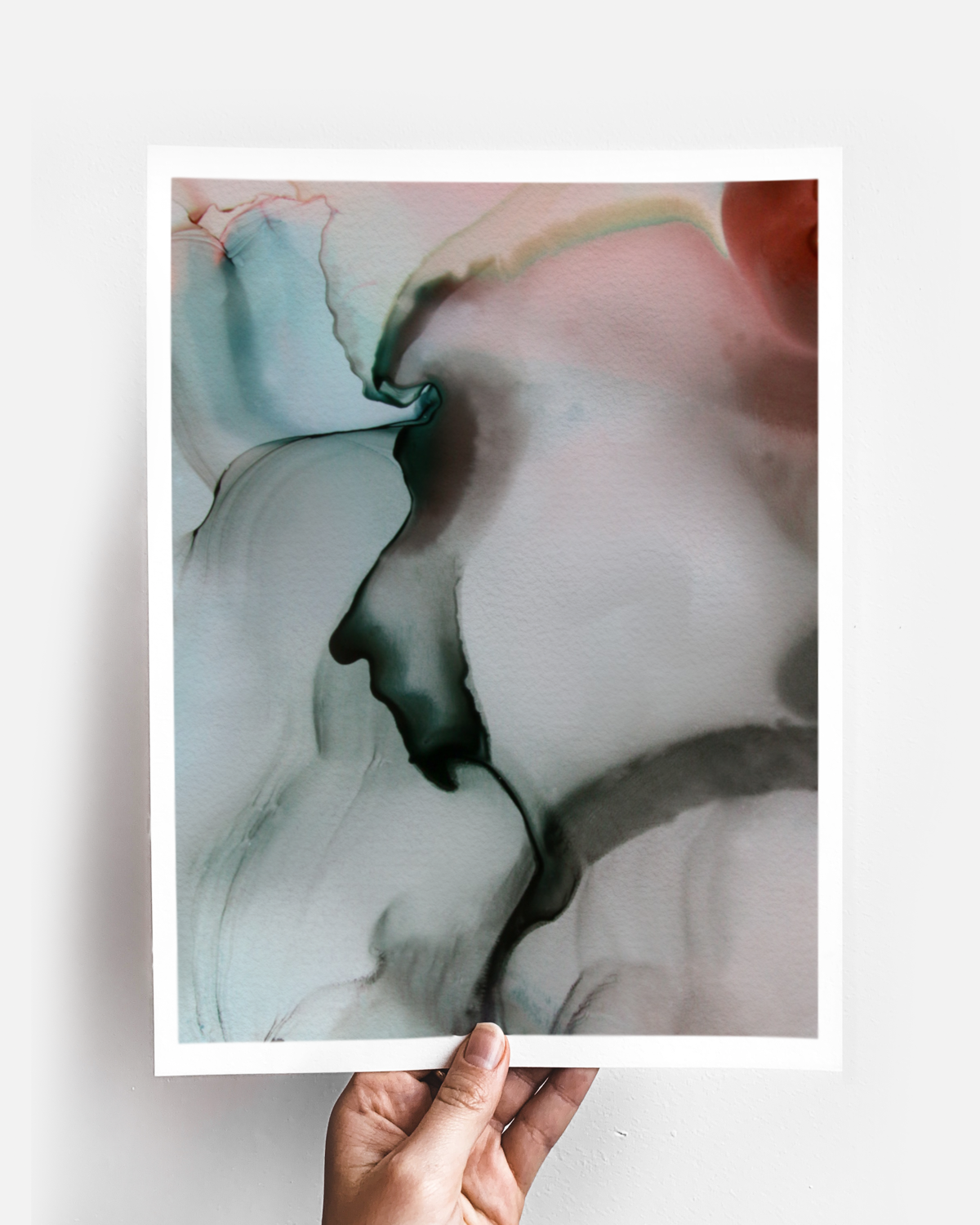 Abstract Wall Art Prints Loose Watercolor Paper & Canvas | Uplands 1