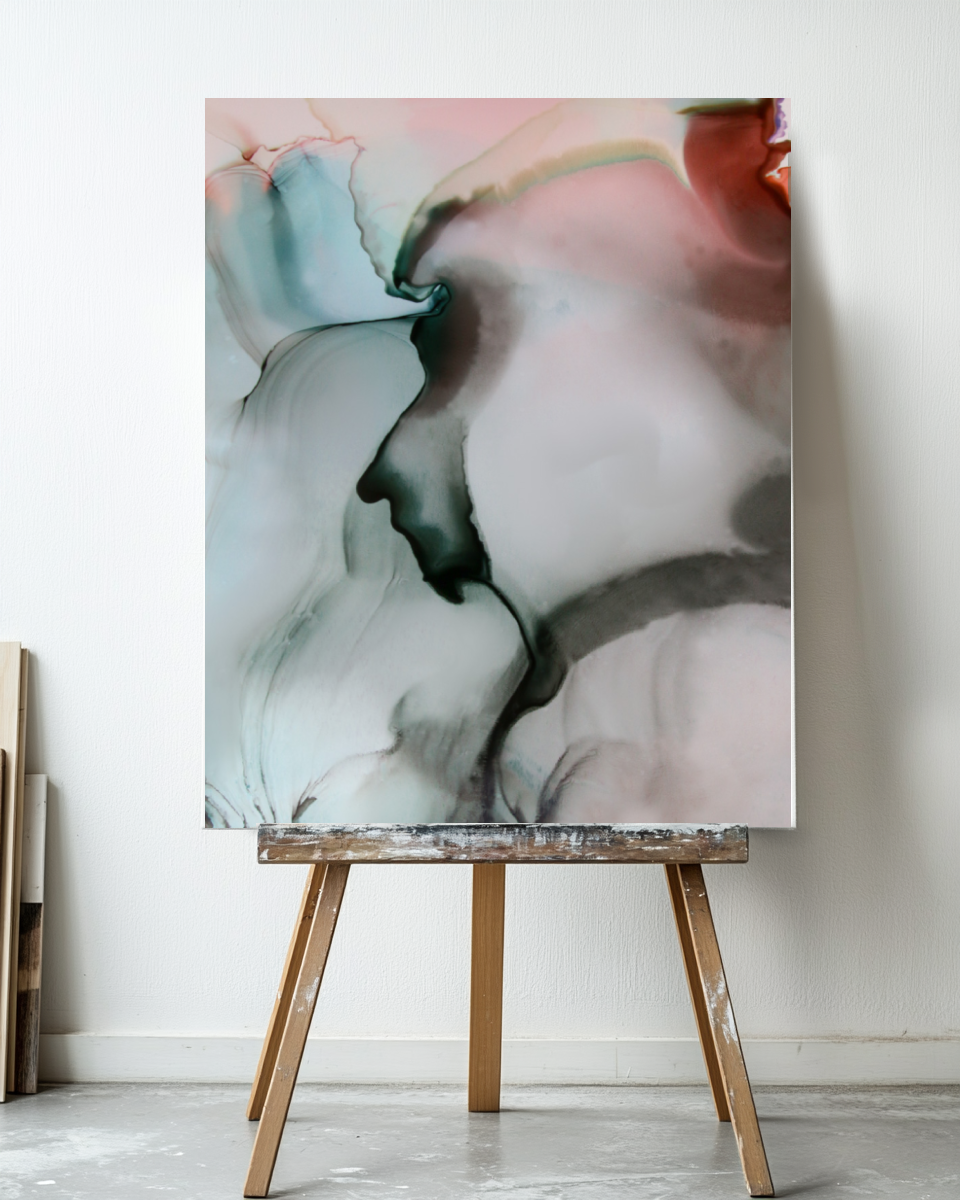 Abstract Wall Art Prints Loose Watercolor Paper & Canvas | Uplands 1