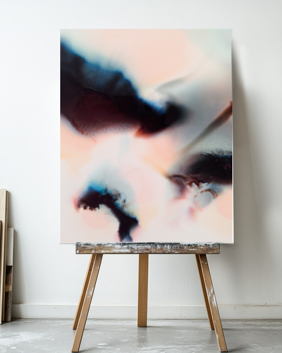 Abstract Wall Art Prints Loose Watercolor Paper & Canvas | Uplands 2