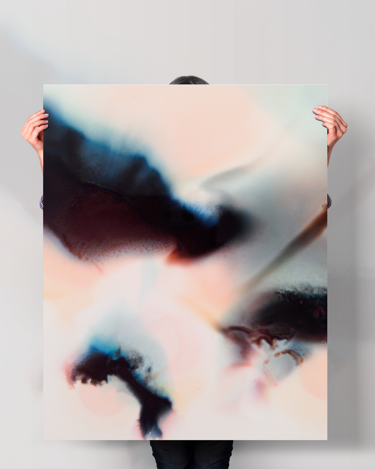 Abstract Wall Art Prints Loose Watercolor Paper & Canvas | Uplands 2