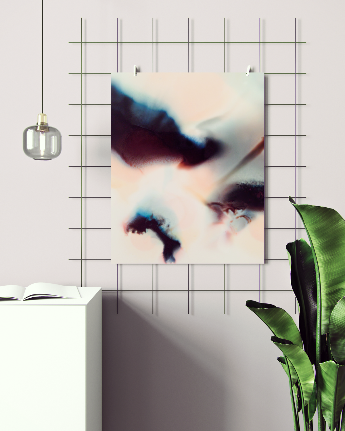 Abstract Wall Art Prints Loose Watercolor Paper & Canvas | Uplands 2