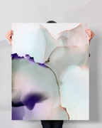 Abstract Wall Art Prints Loose Watercolor Paper & Canvas | Uplands 3