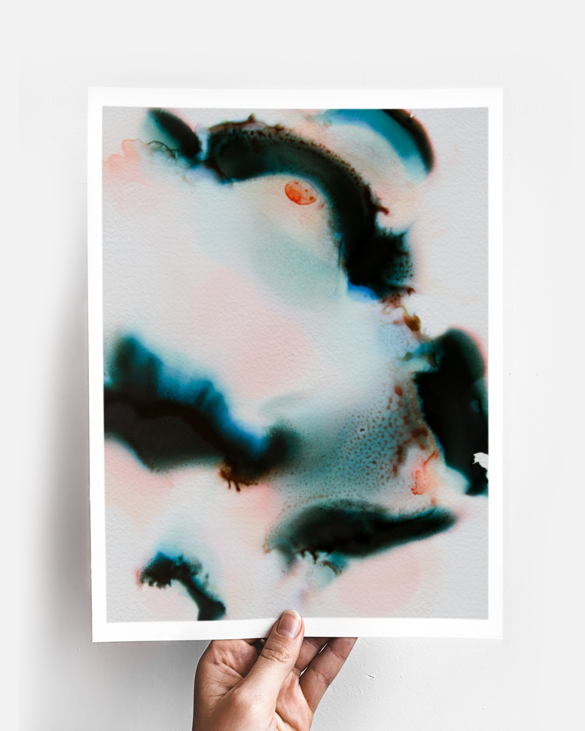 Abstract Wall Art Prints Loose Watercolor Paper & Canvas | Uplands 4