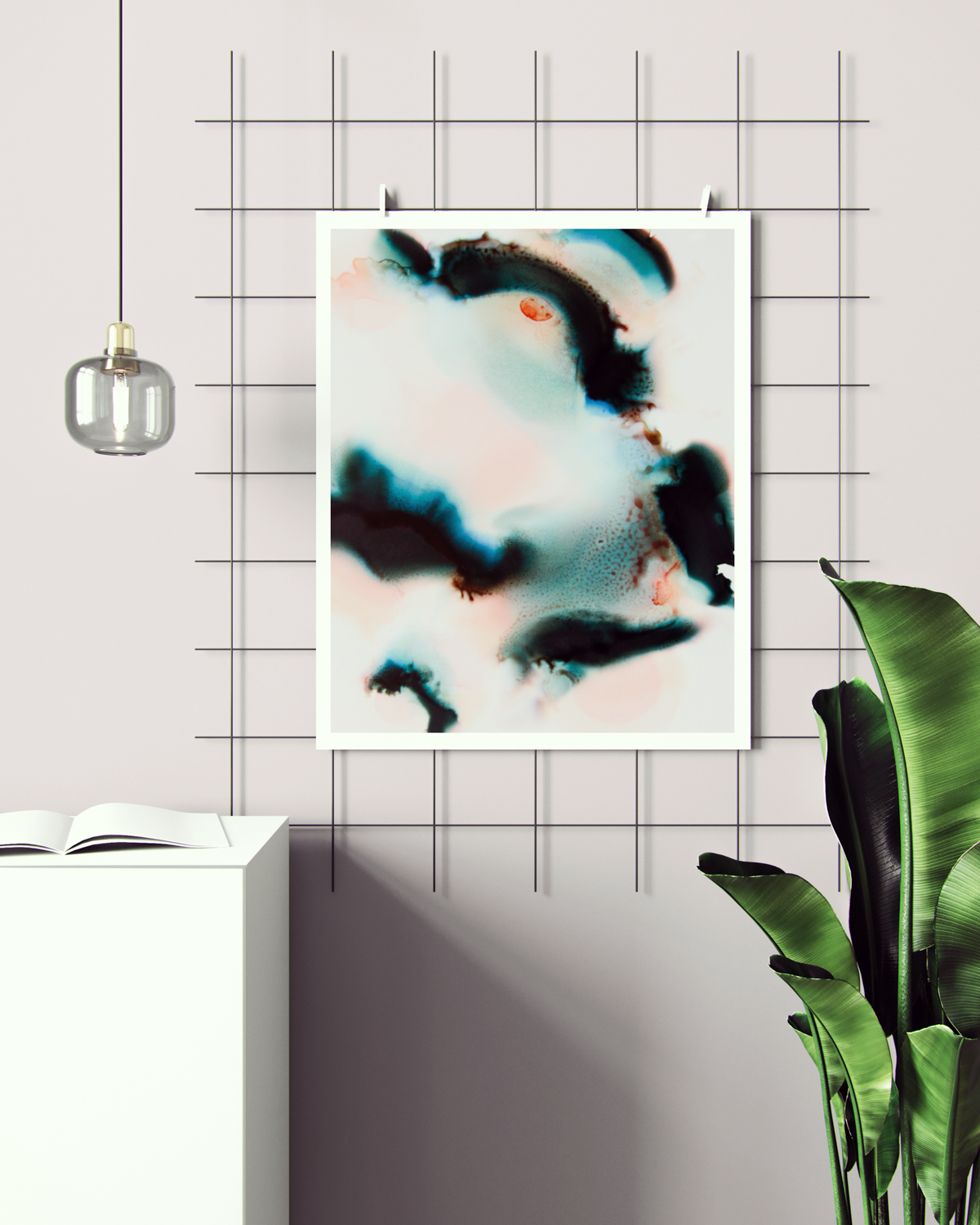 Abstract Wall Art Prints Loose Watercolor Paper & Canvas | Uplands 4
