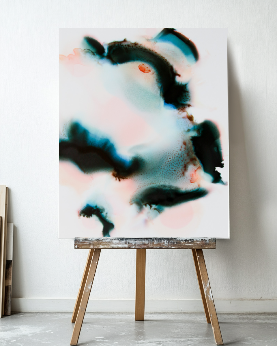 Abstract Wall Art Prints Loose Watercolor Paper & Canvas | Uplands 4