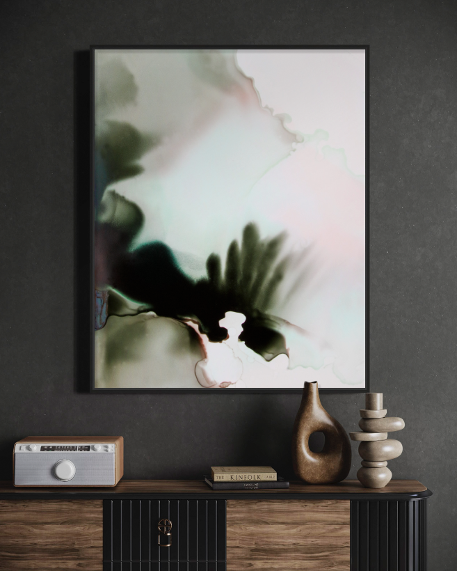 Abstract Wall Art Prints Loose Watercolor Paper & Canvas | Uplands 5