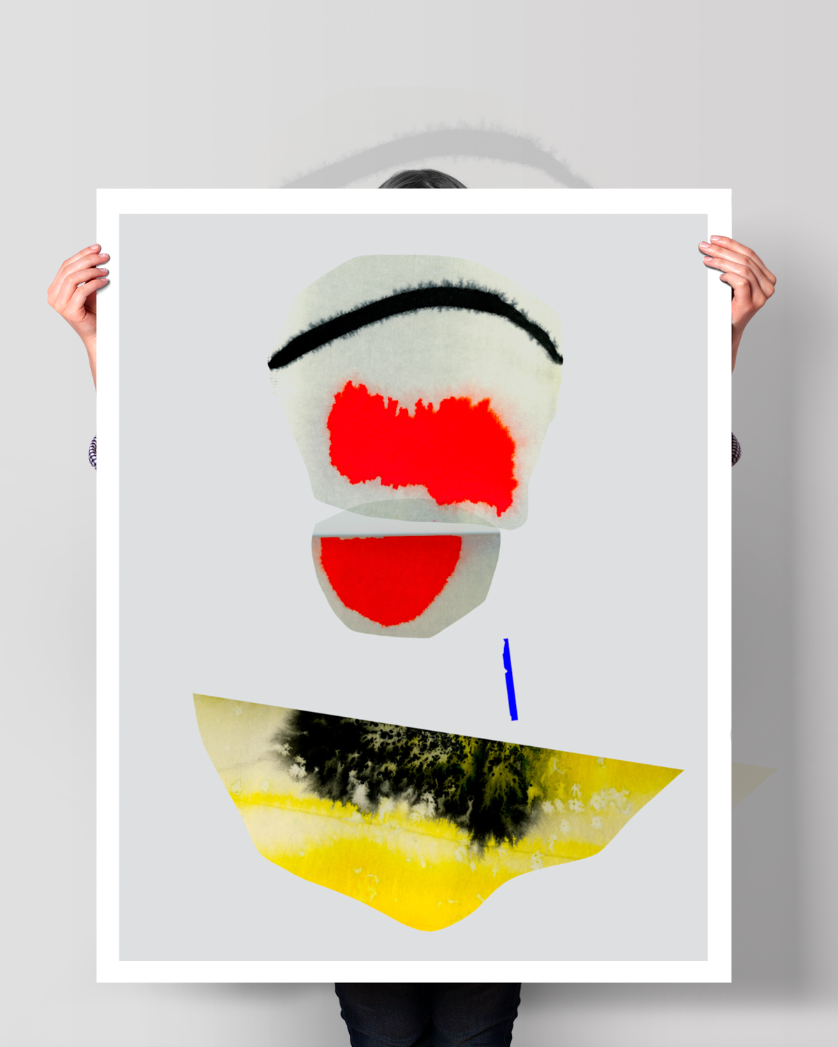 Abstract Wall Art Prints Loose Watercolor Paper & Canvas | Veluu