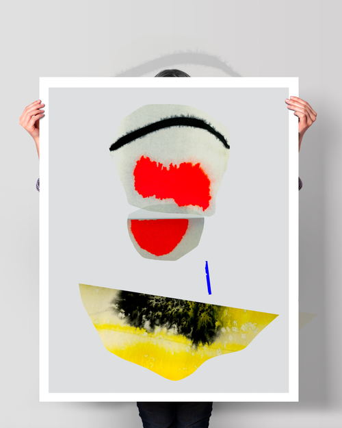 Abstract Wall Art Prints Loose Watercolor Paper & Canvas | Veluu