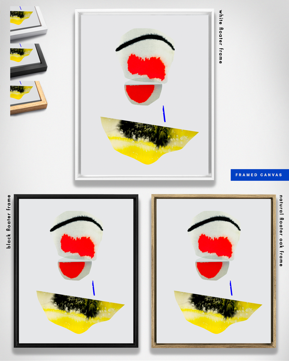 Abstract Wall Art Prints Loose Watercolor Paper & Canvas | Veluu