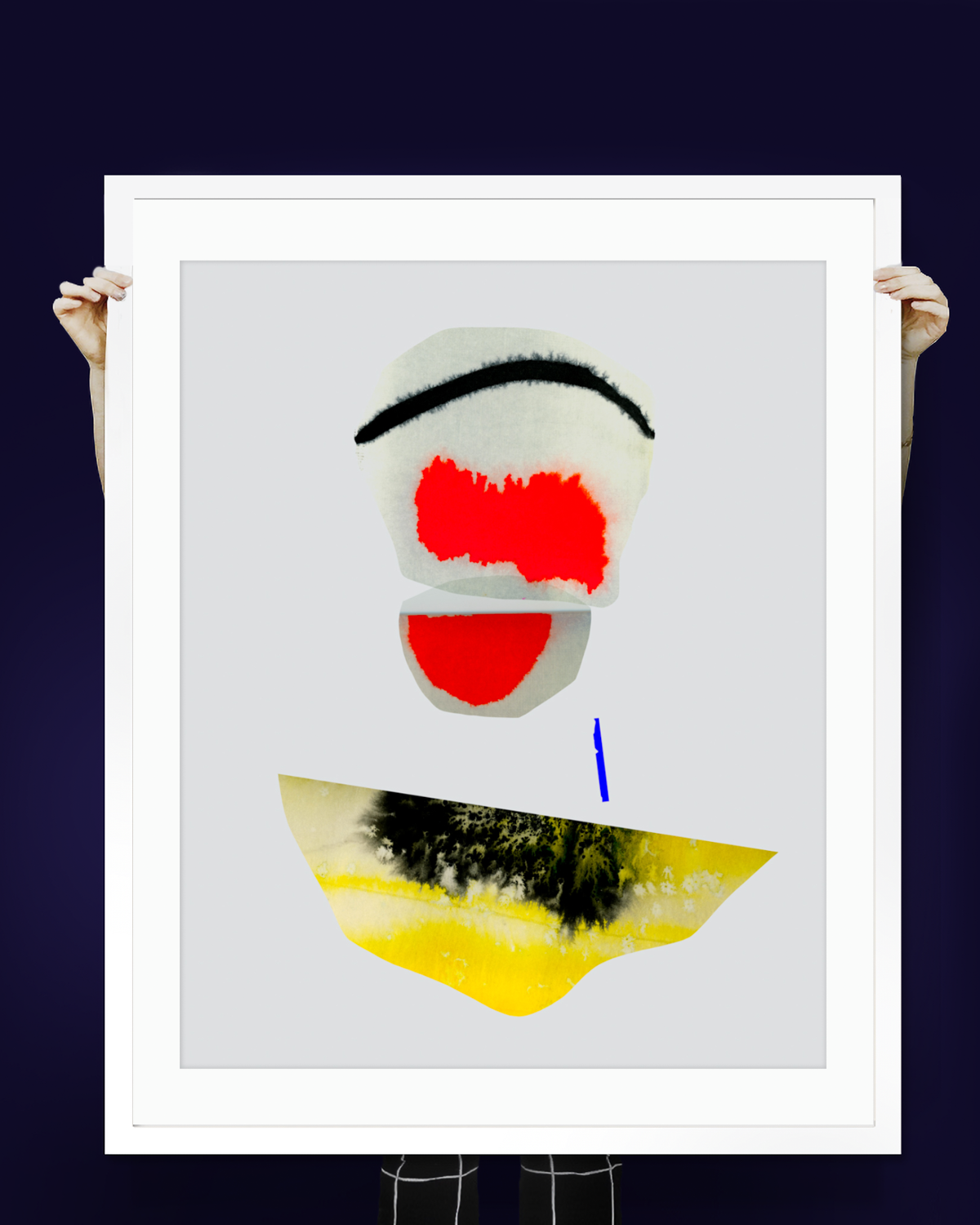 Abstract Wall Art Prints Loose Watercolor Paper & Canvas | Veluu