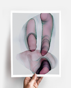 Abstract Wall Art Prints Loose Watercolor Paper & Canvas | Rosha