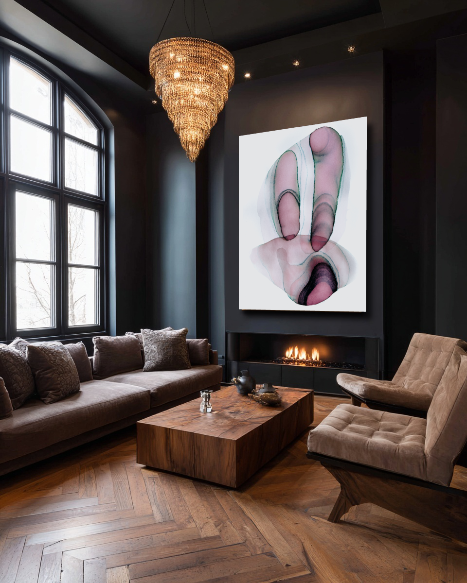 Abstract Wall Art Prints Loose Watercolor Paper & Canvas | Rosha