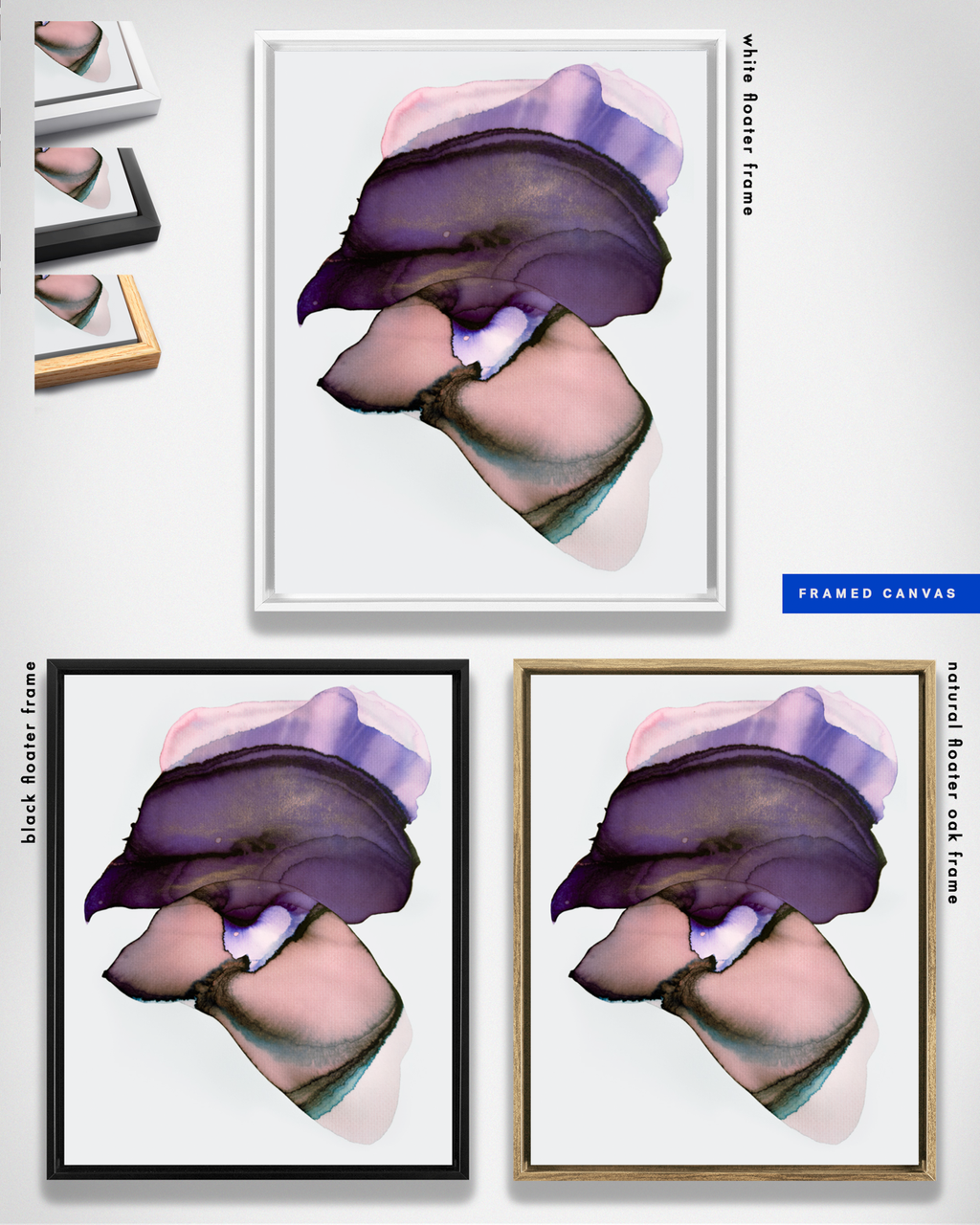 Abstract Wall Art Prints Loose Watercolor Paper & Canvas | Voulla