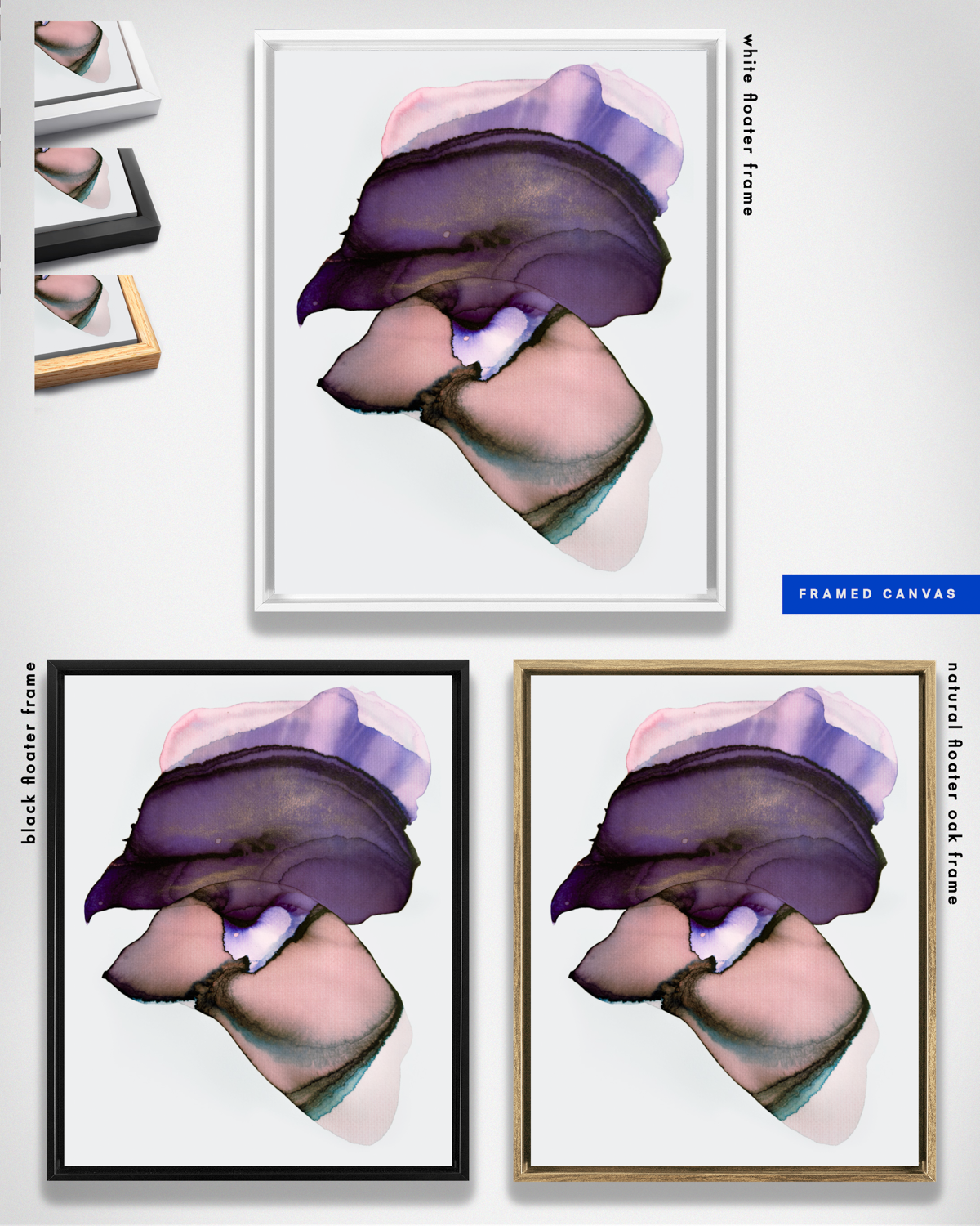 Abstract Wall Art Prints Loose Watercolor Paper & Canvas | Voulla