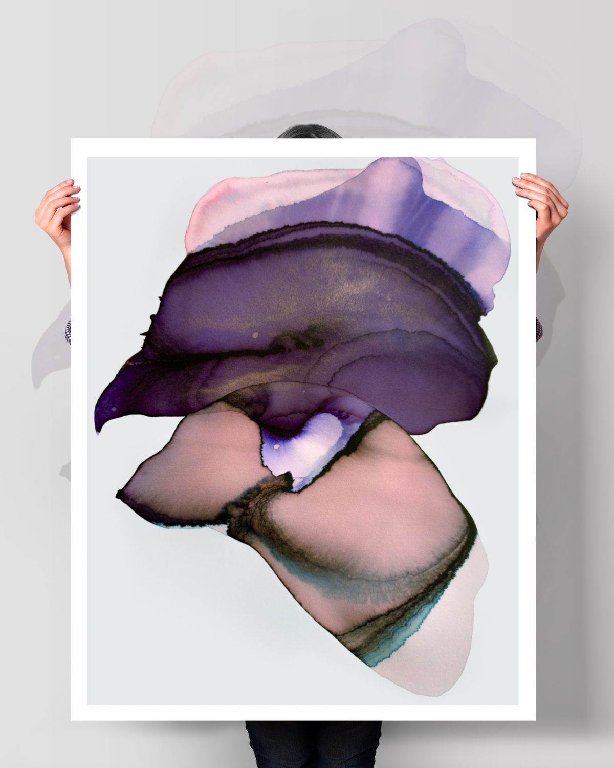 Abstract Wall Art Prints Loose Watercolor Paper & Canvas | Voulla