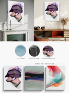 Abstract Wall Art Prints Loose Watercolor Paper & Canvas | Voulla
