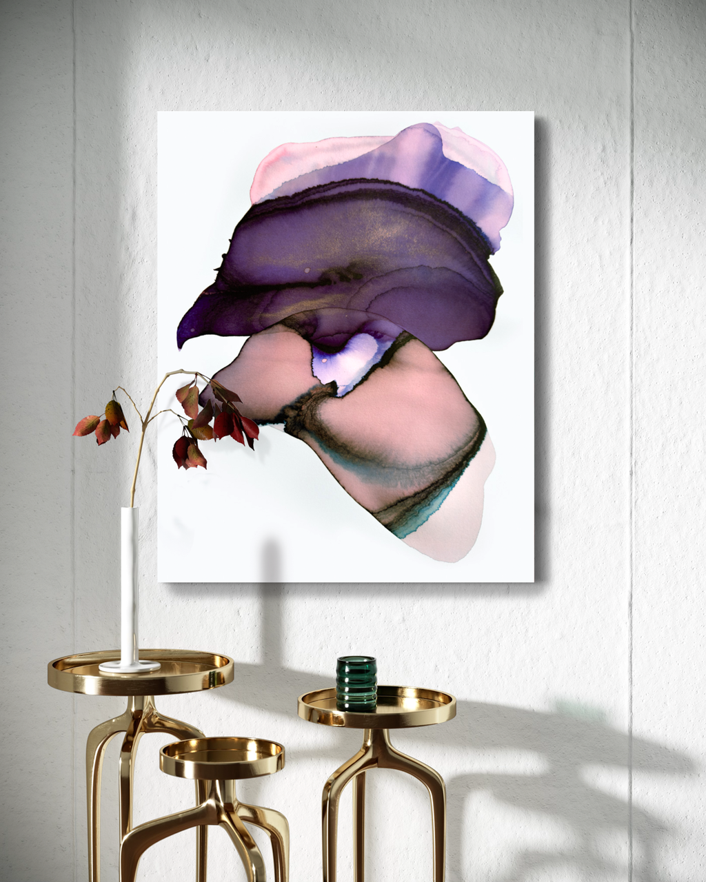 Abstract Wall Art Prints Loose Watercolor Paper & Canvas | Voulla