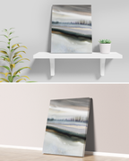 Landscape Wall  Art Prints Loose Abstract Watercolor Paper & Canvas | White Sun