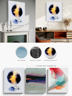 Abstract Wall Art Prints Loose Watercolor Paper & Canvas | Yarva