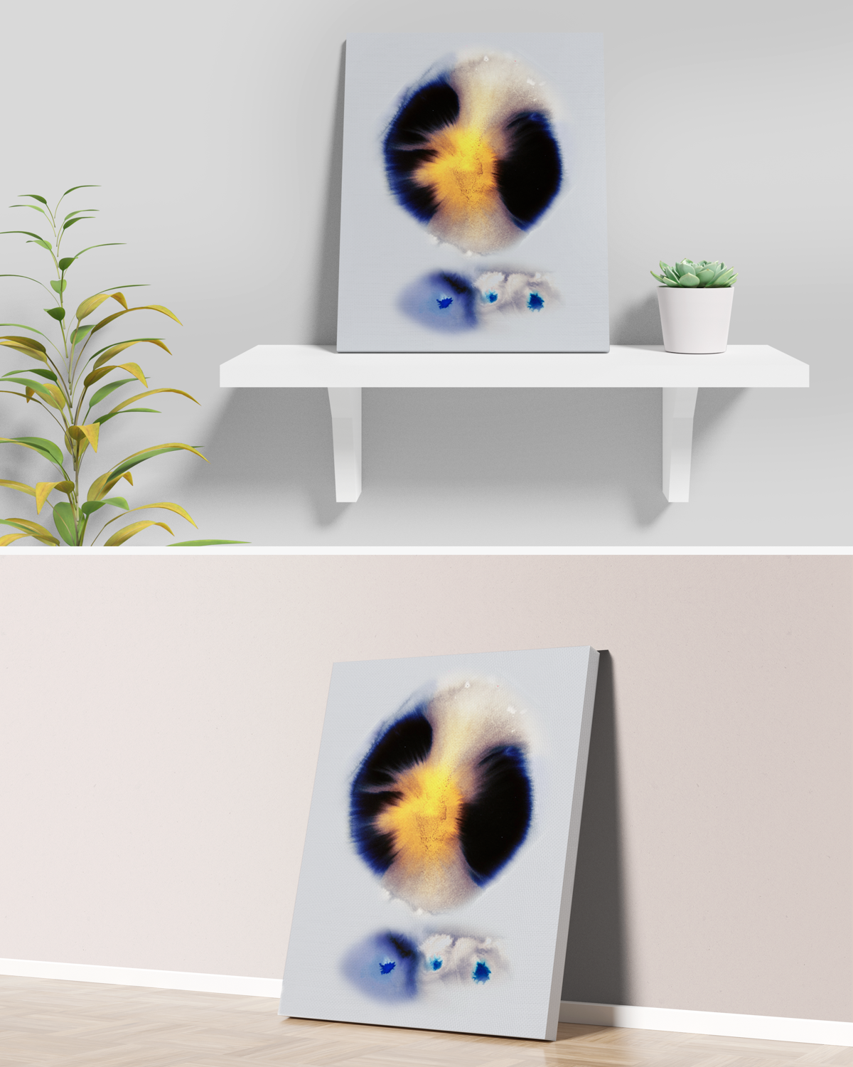 Abstract Wall Art Prints Loose Watercolor Paper & Canvas | Yarva