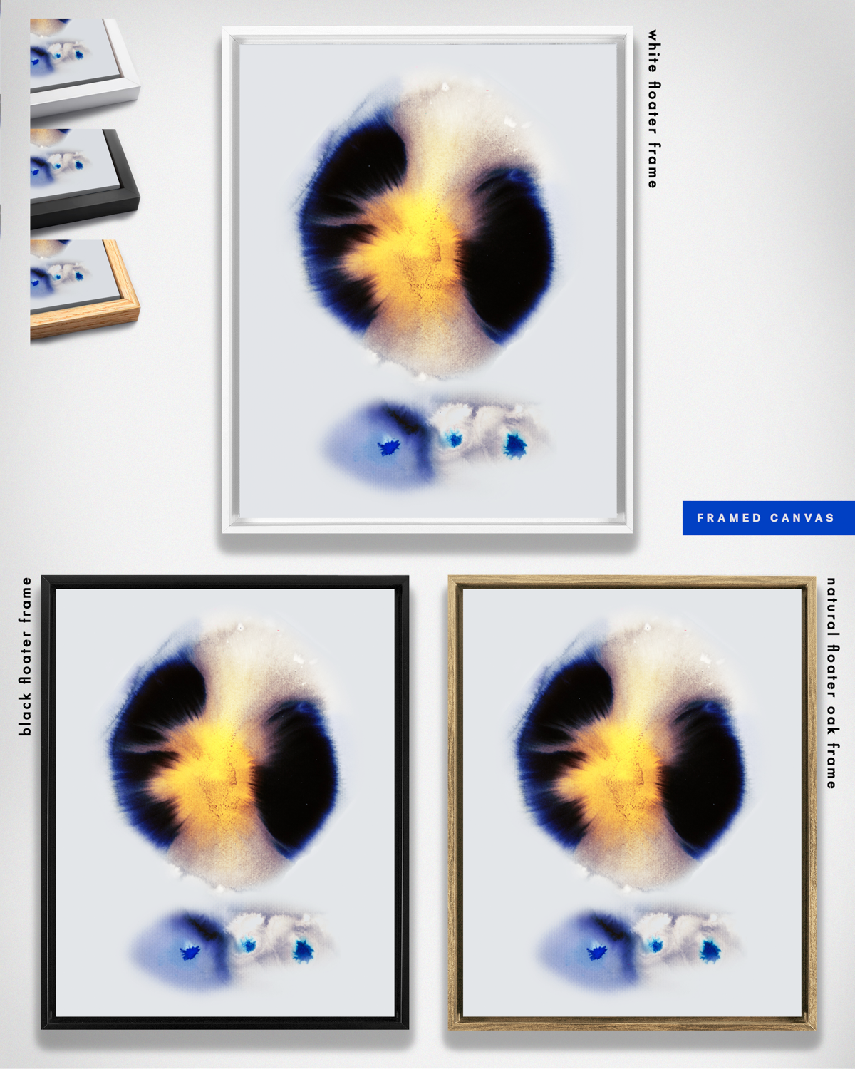 Abstract Wall Art Prints Loose Watercolor Paper & Canvas | Yarva