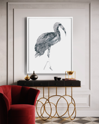 Animal Wall Art Prints Loose Watercolor Paper & Canvas | Ibis