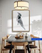 Animal Wall Art Prints Loose Watercolor Paper & Canvas | Parrot 1