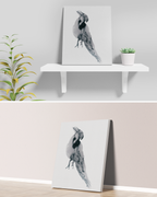 Animal Wall Art Prints Loose Watercolor Paper & Canvas | Parrot 1