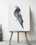 Animal Wall Art Prints Loose Watercolor Paper & Canvas | Parrot 2