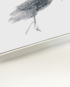 Animal Wall Art Prints Loose Watercolor Paper & Canvas | Stork 1