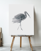 Animal Wall Art Prints Loose Watercolor Paper & Canvas | Stork 1