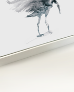 Animal Wall Art Prints Loose Watercolor Paper & Canvas | Stork 2