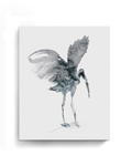 Animal Wall Art Prints Loose Watercolor Paper & Canvas | Stork 2