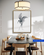 Animal Wall Art Prints Loose Watercolor Paper & Canvas | Stork 3