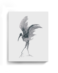 Animal Wall Art Prints Loose Watercolor Paper & Canvas | Stork 3