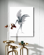 Animal Wall Art Prints Loose Watercolor Paper & Canvas | Stork 3