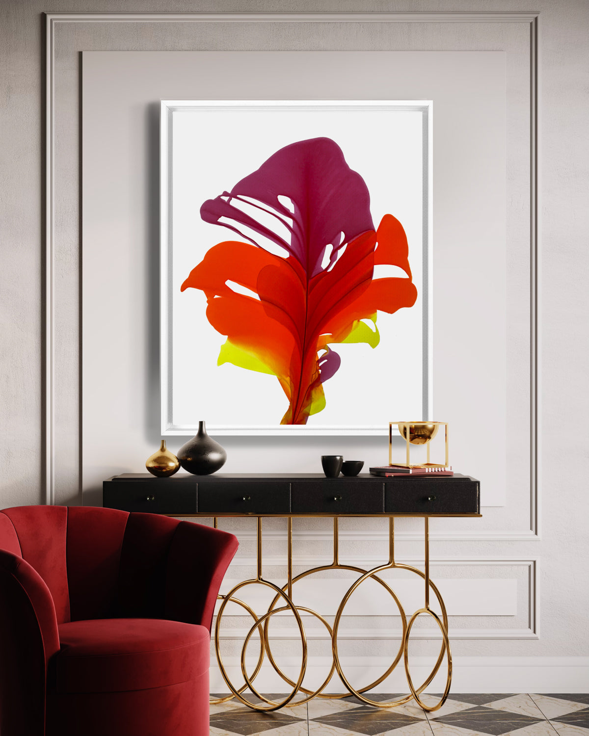 Botanical Wall Art Prints Abstract Floral Plant Watercolor Paper & Canvas | Bloom 10