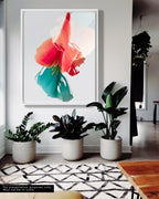 Botanical Wall Art Prints Abstract Floral Plant Watercolor Paper & Canvas | Bloom 11