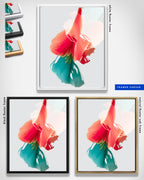 Botanical Wall Art Prints Abstract Floral Plant Watercolor Paper & Canvas | Bloom 11