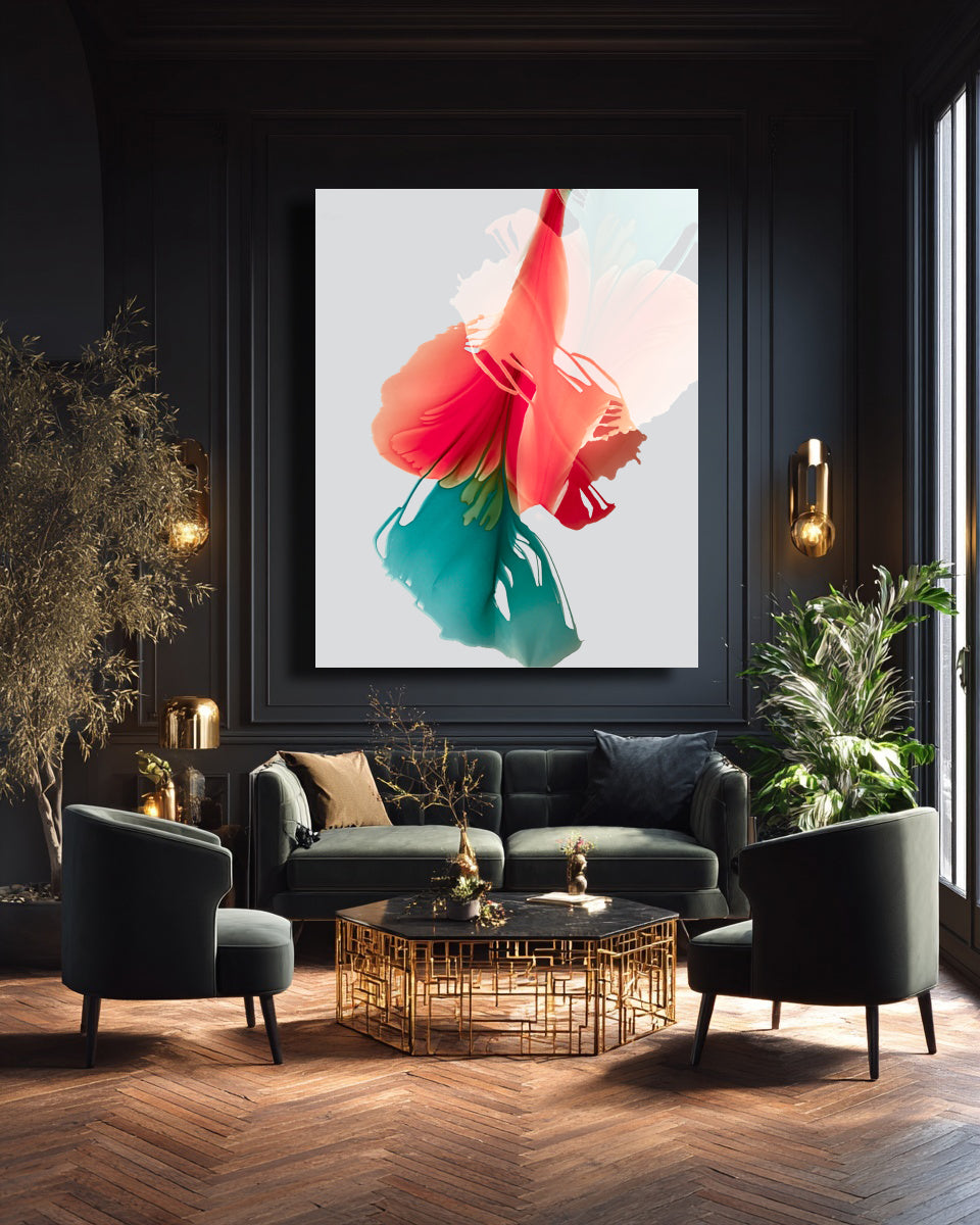 Botanical Wall Art Prints Abstract Floral Plant Watercolor Paper & Canvas | Bloom 11