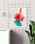 Botanical Wall Art Prints Abstract Floral Plant Watercolor Paper & Canvas | Bloom 11