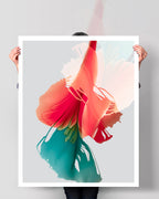 Botanical Wall Art Prints Abstract Floral Plant Watercolor Paper & Canvas | Bloom 11