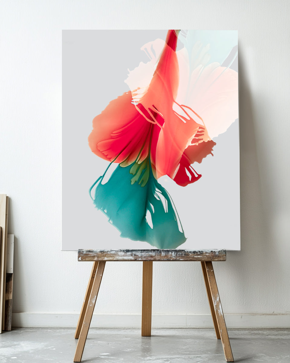 Botanical Wall Art Prints Abstract Floral Plant Watercolor Paper & Canvas | Bloom 11