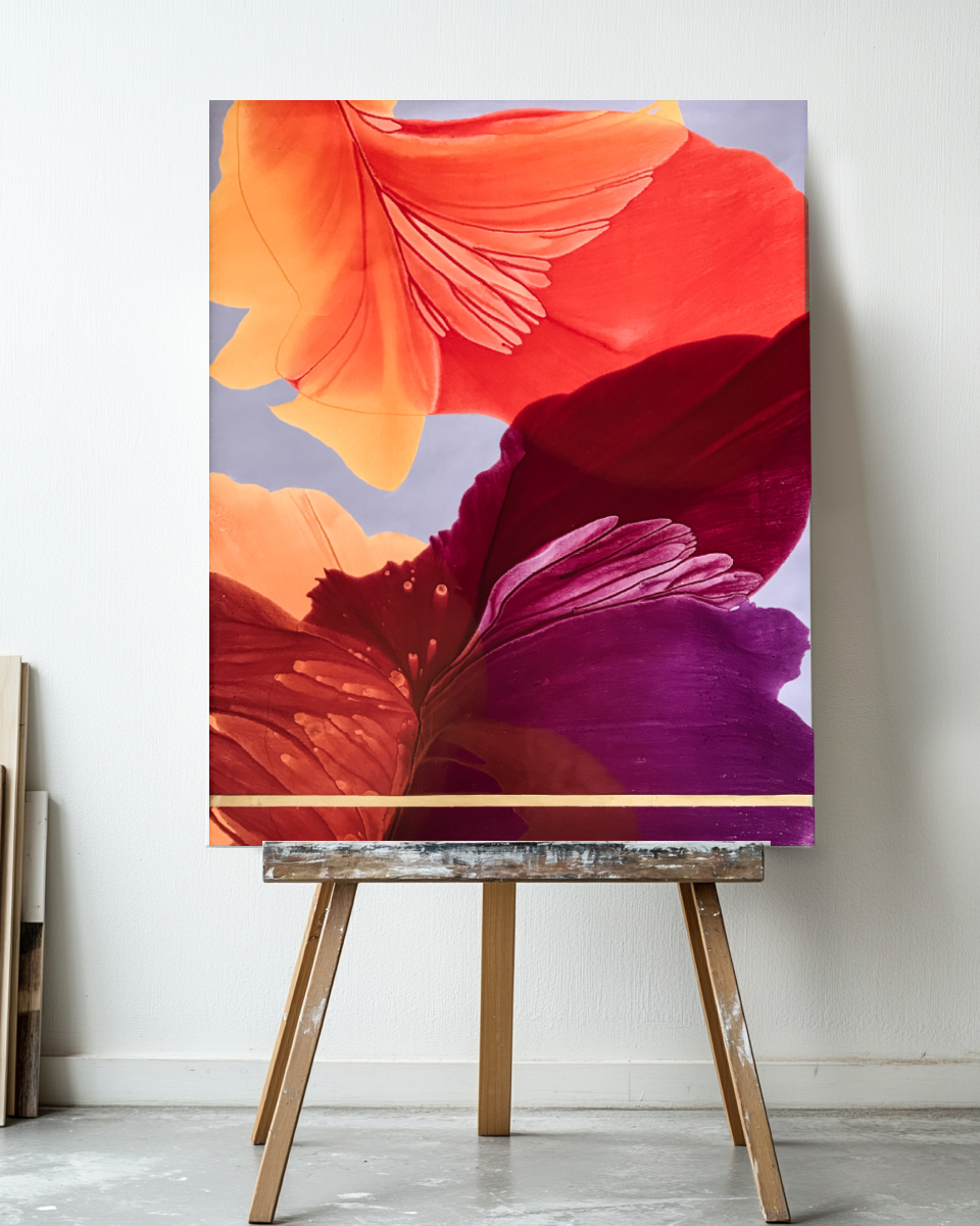 Botanical Wall Art Prints Abstract Floral Plant Watercolor Paper & Canvas | Bloom 12