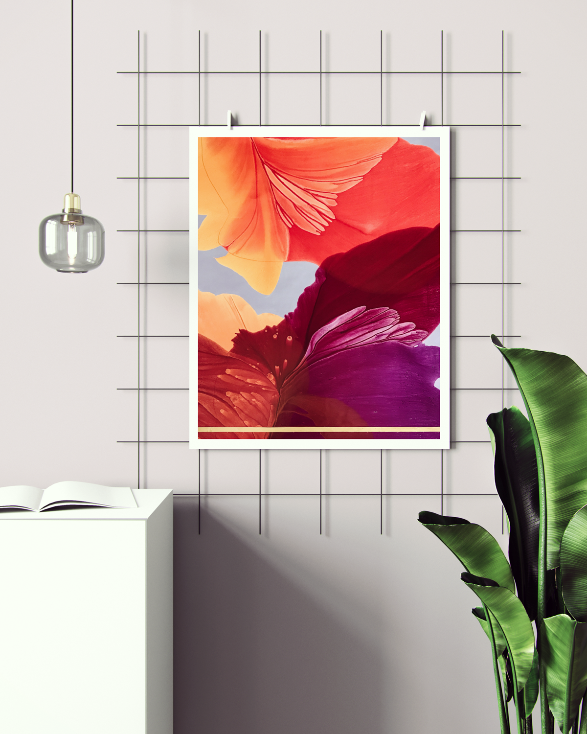 Botanical Wall Art Prints Abstract Floral Plant Watercolor Paper & Canvas | Bloom 12