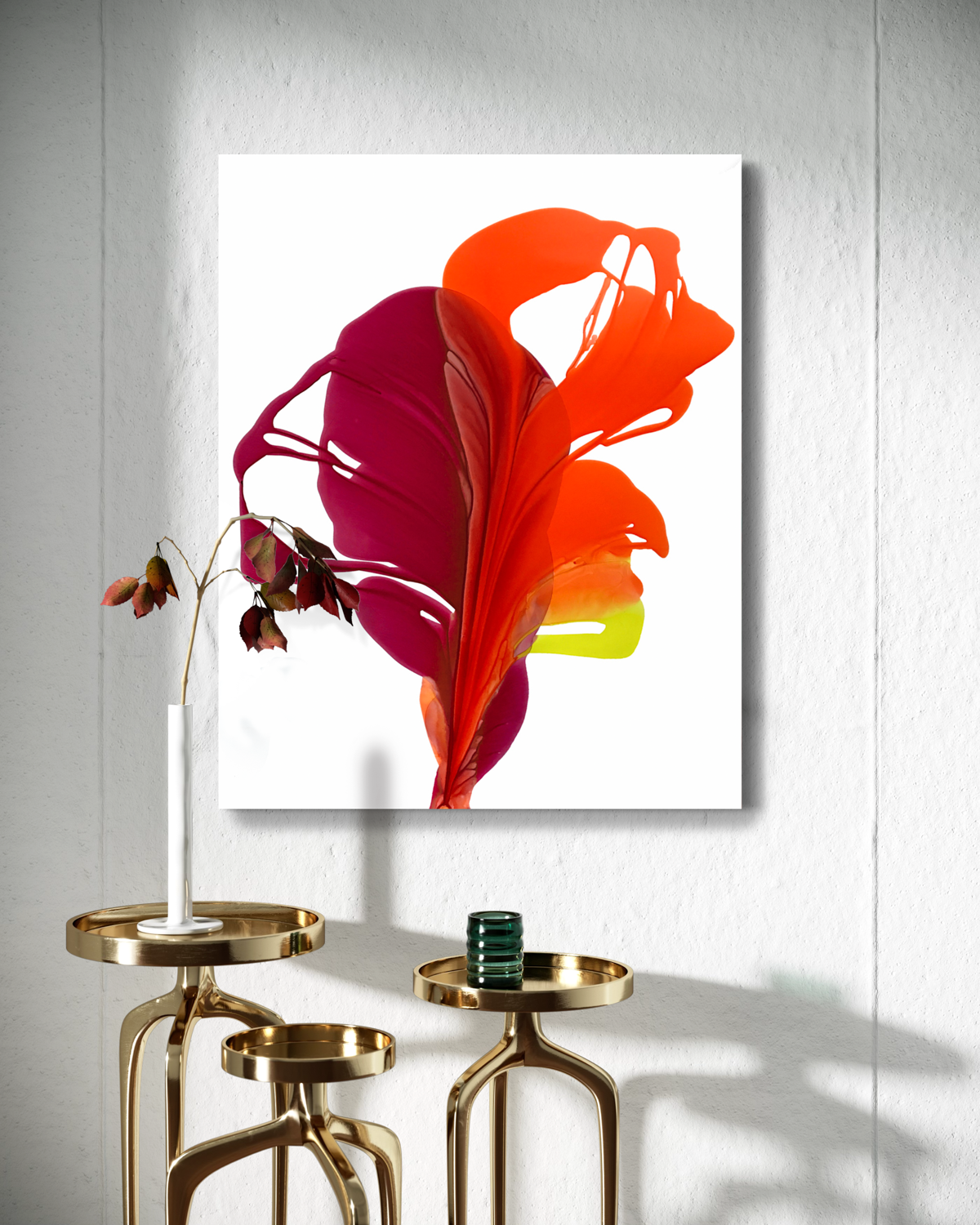 Botanical Wall Art Prints Abstract Floral Plant Watercolor Paper & Canvas | Bloom 13