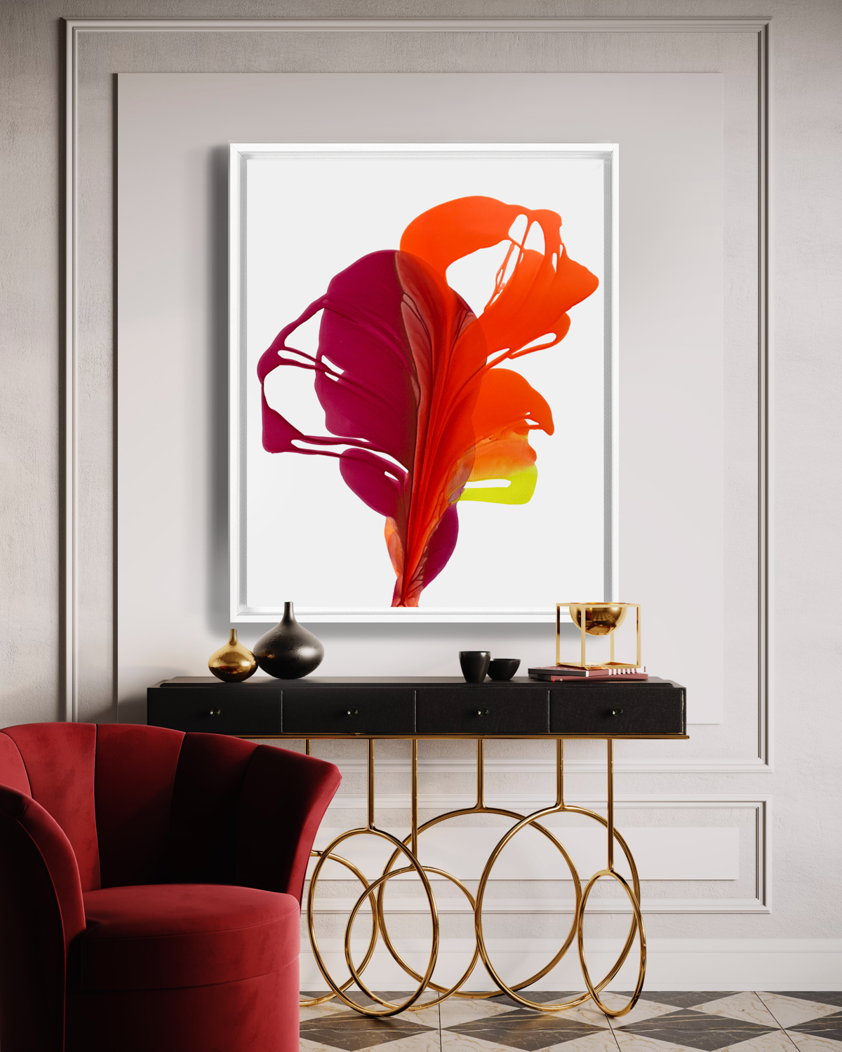 Botanical Wall Art Prints Abstract Floral Plant Watercolor Paper & Canvas | Bloom 13